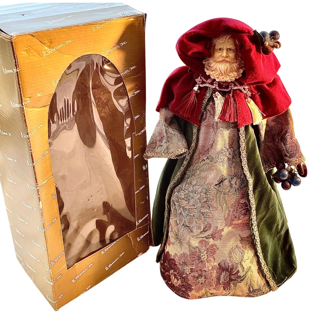 Roman Inc. Santa Claus‎ Figurine Doll with Box Christmas Holiday Decor